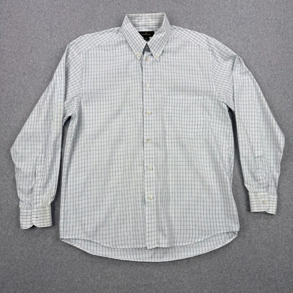 Vintage Ermenegildo Zegna Shirt Mens Large White Button‎ Down Made In Italy - Picture 1 of 13